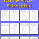 12 Shapes Do A Dot Printables Do A Dot Shapes Preschool Shapes