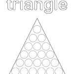 12 Shapes Do A Dot Printables Do A Dot Triangles Activities Shapes