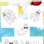 5 Bug Dot To Dot Coloring Pages Preschool Coloring Pages Preschool
