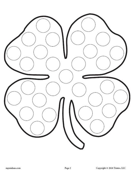 5 St Patrick s Day Do A Dot Printables St Patrick Day Activities 