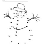 An Easy Free Printable Snowman Dot To Dot For Christmas
