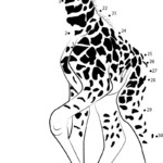 Baby Giraffe Dot To Dot Printable Worksheet Connect The Dots