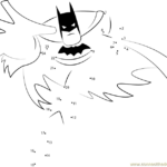 Batman Going Dot To Dot Printable Worksheet Connect The Dots