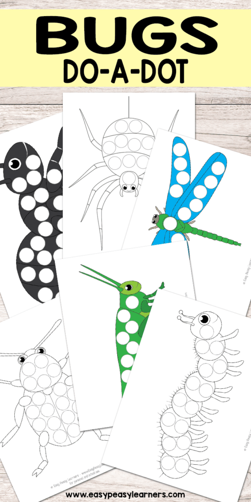 Bug Do A Dot Printables Easy Peasy Learners Do A Dot Insects 