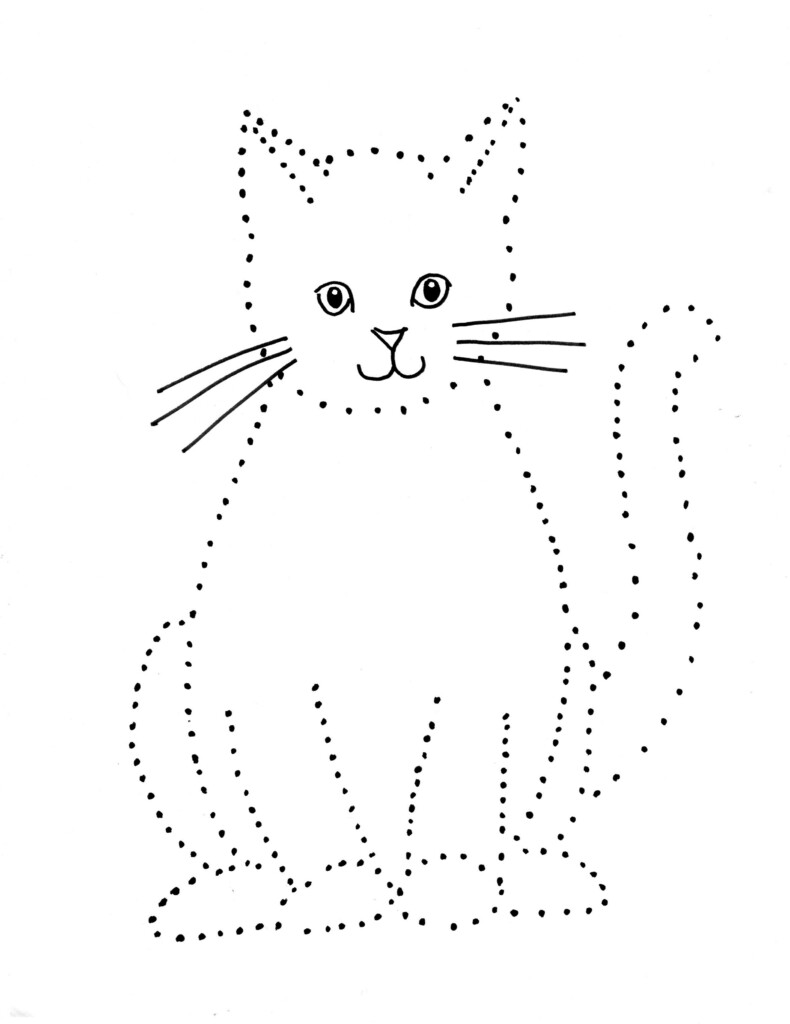 Cat Dot Drawing Art Starts