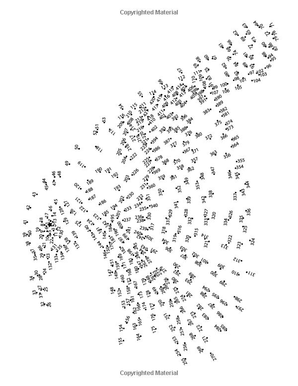 Challenging Dot to Dots For Adults Puzzles From 410 To 593 Dots