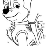 Chase Dot To Dot Printable Worksheet Connect The Dots Paw Patrol