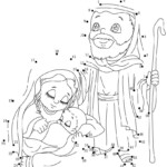 Christmas Dot To Dot Holy Family Christmas Sunday School Nativity