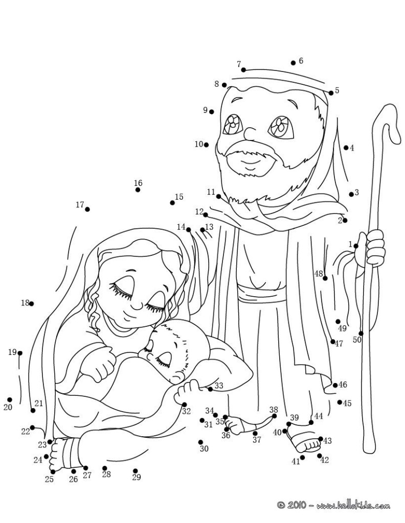 Christmas Dot To Dot Holy Family Christmas Sunday School Nativity 