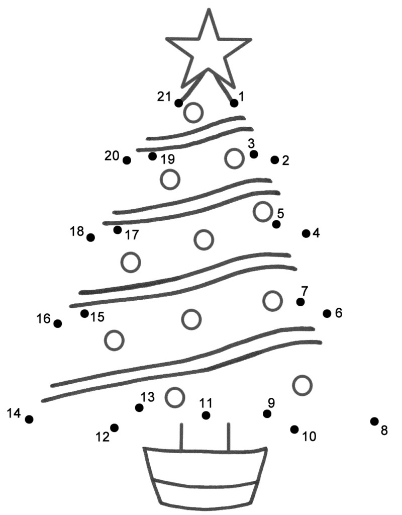 Coloring Pages Christmas Connect The Dots Coloring Home