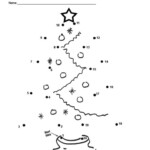 Counting Dot To Dot For Christmas Christmas Worksheets Dot To Dot