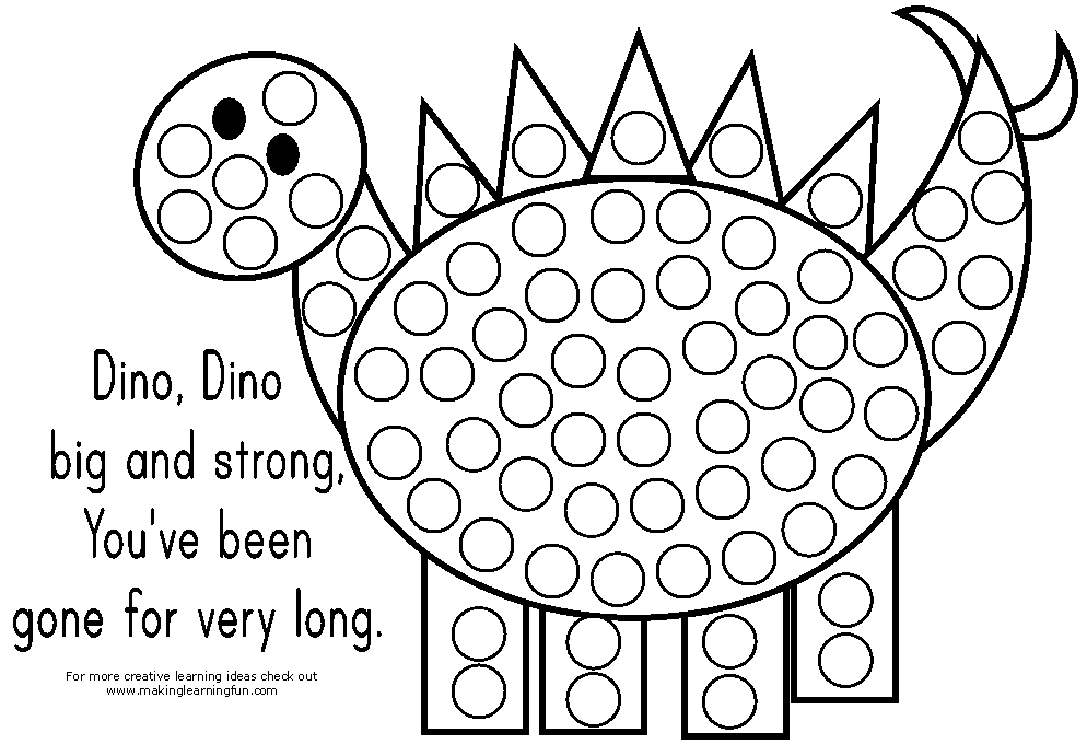 Do A Dot Art Coloring Pages Coloring Home C63