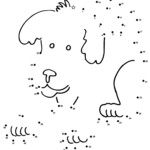 Dog Dot To Dot Coloring Pages Coloring Home