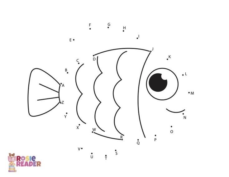 Dot to Dot Fish In 2021 Connect The Dots Fish Activities Dot To Dot