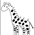 Dot To Dot Numbers 1 10 Eight Worksheets Banana Giraffe