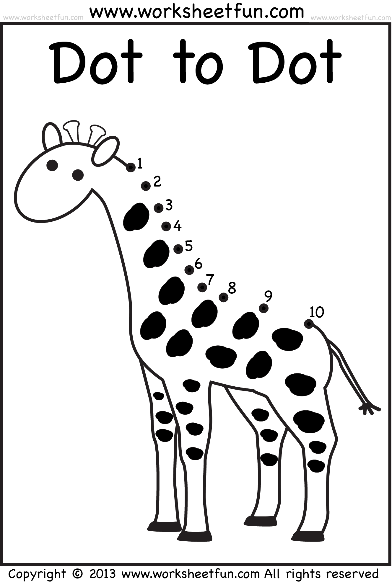 Free Printable Preschool Dot To Dot Worksheets DottoDotPrintables