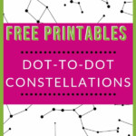 Dot to Dot Printable Constellations For Kids