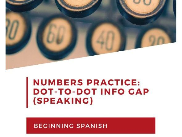 Dot to Dot Spanish Numbers And Speaking For Beginning Learners 