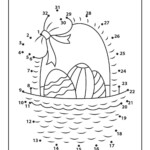 Easter Dot To Dot Coloring Pages Coloring Home