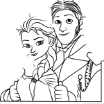 Elsa And Hans Frozen Dot To Dot Printable Worksheet Connect The Dots