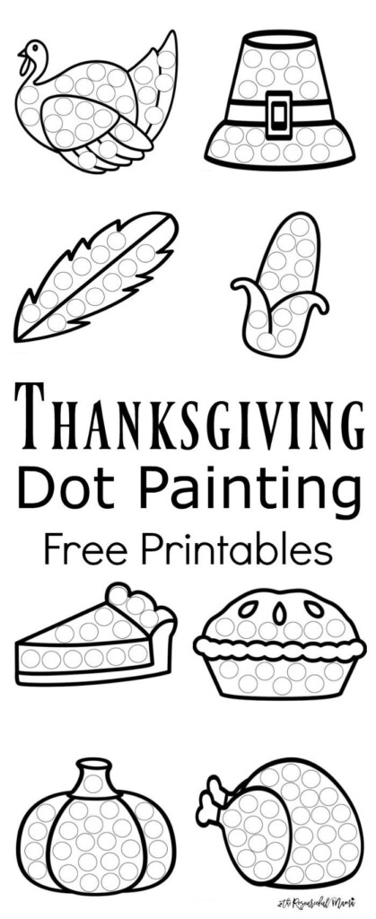 Famous Dot Art Printables Thanksgiving 2022