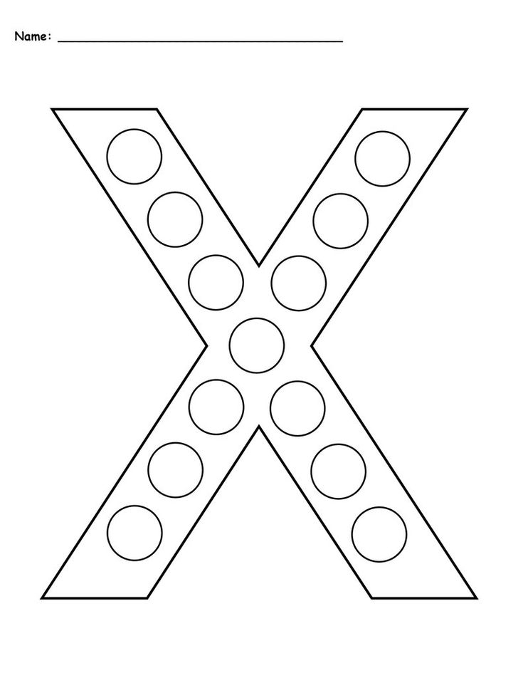 FREE Letter X Do A Dot Printables Uppercase Lowercase Letter A 