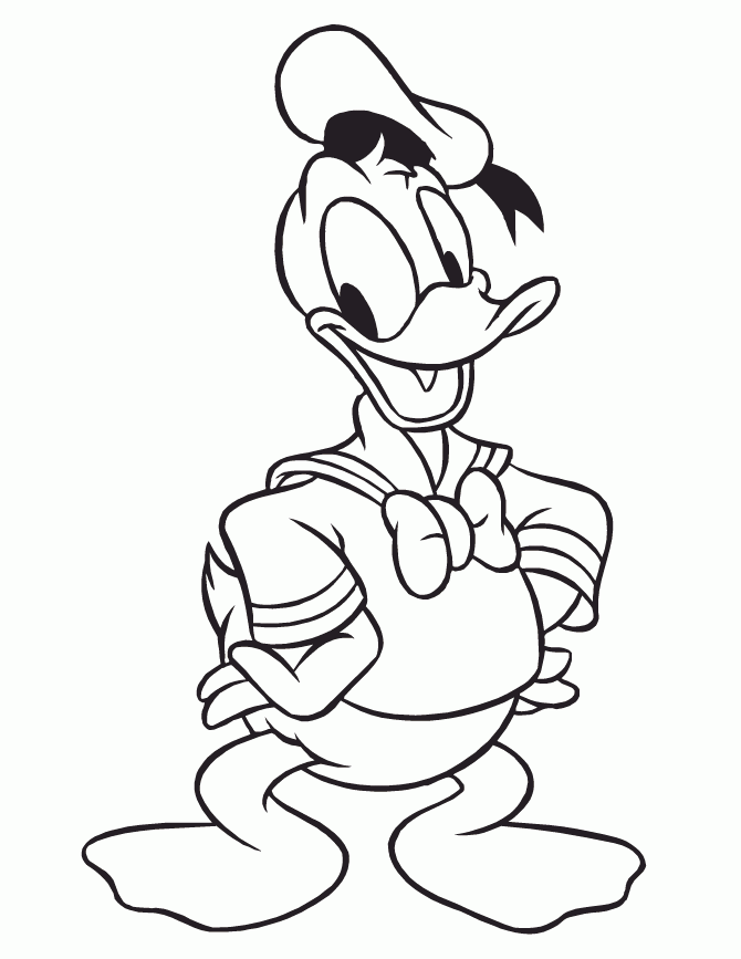 Free Printable Donald Duck Coloring Pages HM Coloring Pages AZ