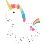 Free Printable Worksheet For Kids Unicorn Connect The Dots
