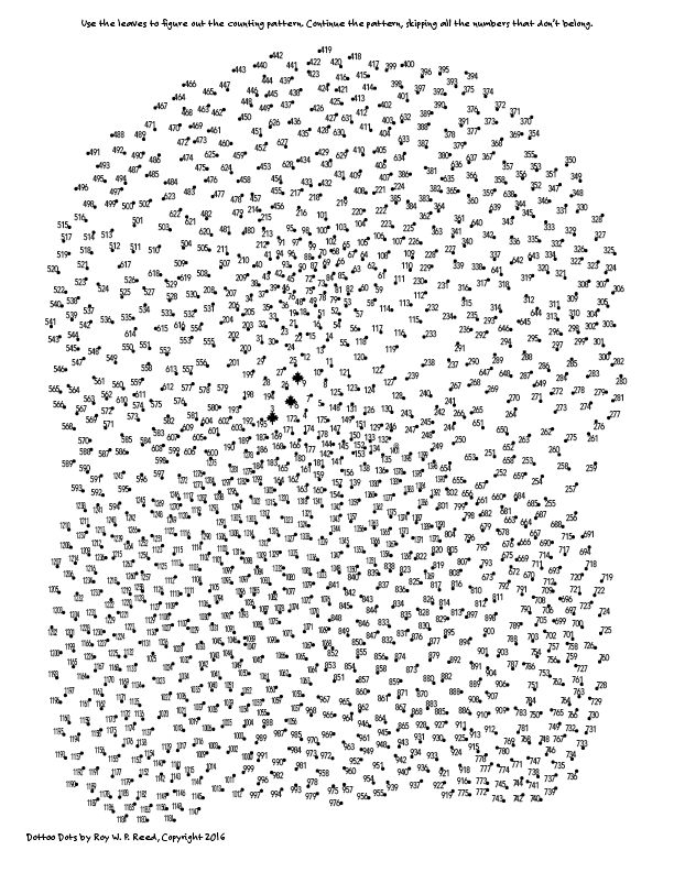 FREE Thanksgiving Dot To Dot Puzzle Count By 3s To Find The Hidden 