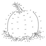 Fresh Pumpkin Before Harvest Dot To Dot Free Printable Coloring Pages
