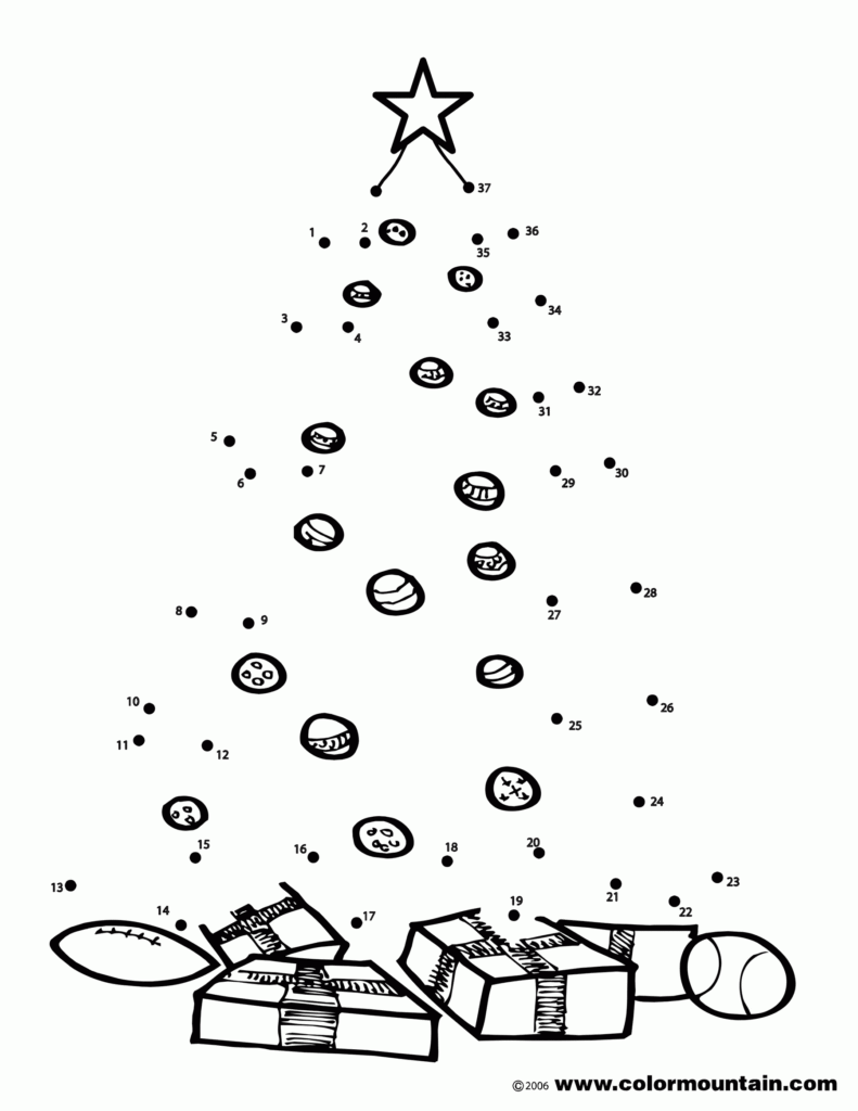 Fun Dot To Dots Or Christmas Coloring Pages For Kids Christmas Dot To 