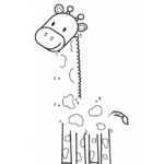 Giraffe Dot To Dot