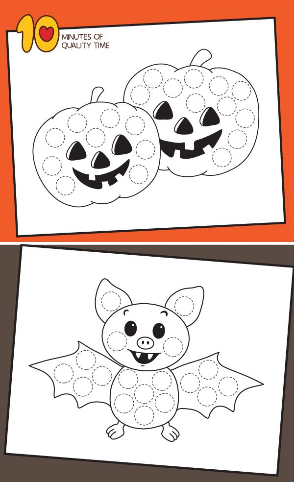 Halloween Do A Dot Printables Halloween Preschool Halloween Theme