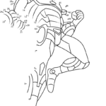 Iron Man Dot To Dots Coloring Page Free Printable Coloring Pages For Kids