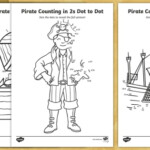 KS1 Pirate Themed Counting In 2s Dot To Dot Worksheets