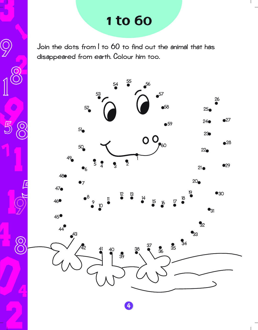 Large Number Dot To Dot Connect The Dots Printable