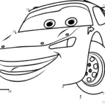 Lightning McQueen From Cars 3 Dot To Dot Printable Worksheet Connect