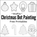 More Christmas Dot Painting Free Printables The Resourceful Mama