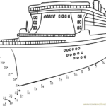 Passenger Ship Dot To Dot Printable Worksheet Connect The Dots