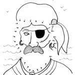 Pirate Dot To Dot Coloring Page Create A Printout Or Activity