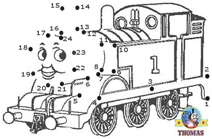 Play Online Game Puzzle Thomas The Train Dot To Dot For Kids Train