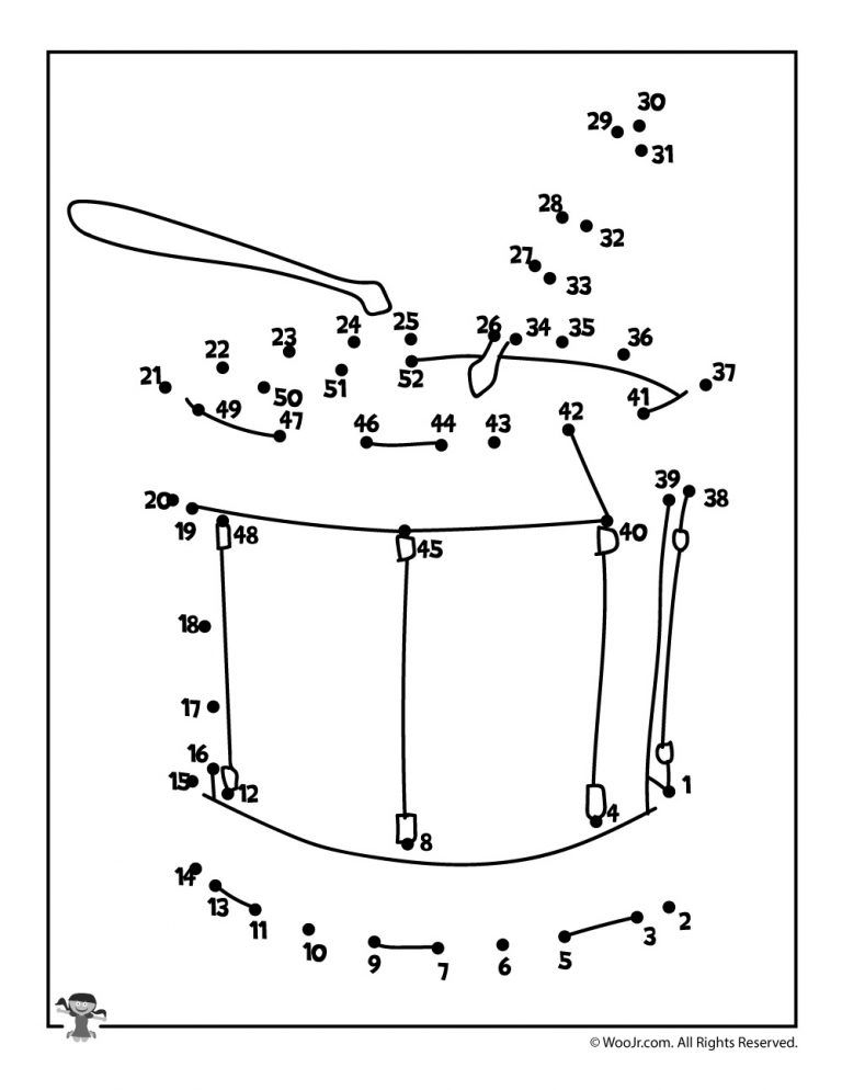 Printable 4th Of July Dot To Dot Pages Woo Jr Kids Activities Preschool Music Activities 