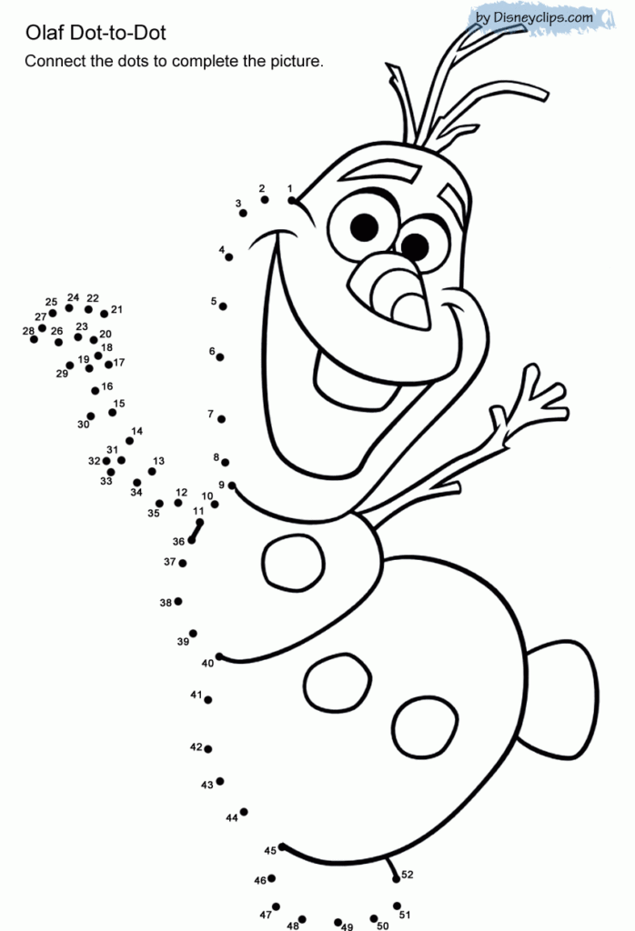 Printable Disney Dot to Dot Coloring Pages 2 Disneyclips