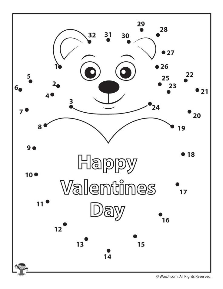 Printable Valentine s Day Dot To Dots Puzzles Woo Jr Kids 