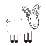 Reindeer Dot To Dot