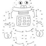 Robot Dot To Dot Free Printable Coloring Pages