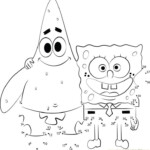 Spongebob Friend Dot To Dot Printable Worksheet Connect The Dots In