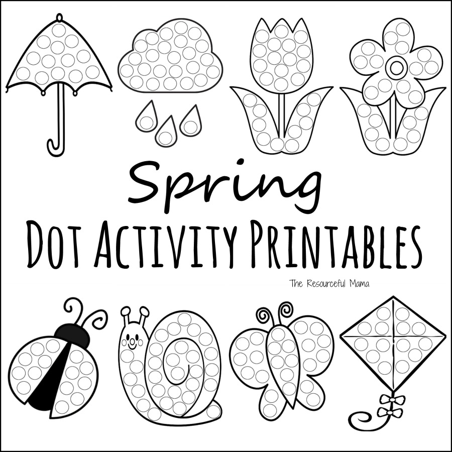 Spring Dot Marker Printables Printable Word Searches