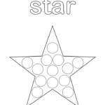 Star Do A Dot Printable Do A Dot Shape Coloring Pages Shapes Preschool