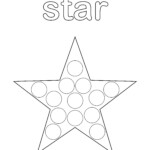 Star Do A Dot Printable Do A Dot Shape Coloring Pages Shapes Preschool